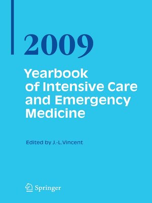 cover image of Yearbook of Intensive Care and Emergency Medicine 2009